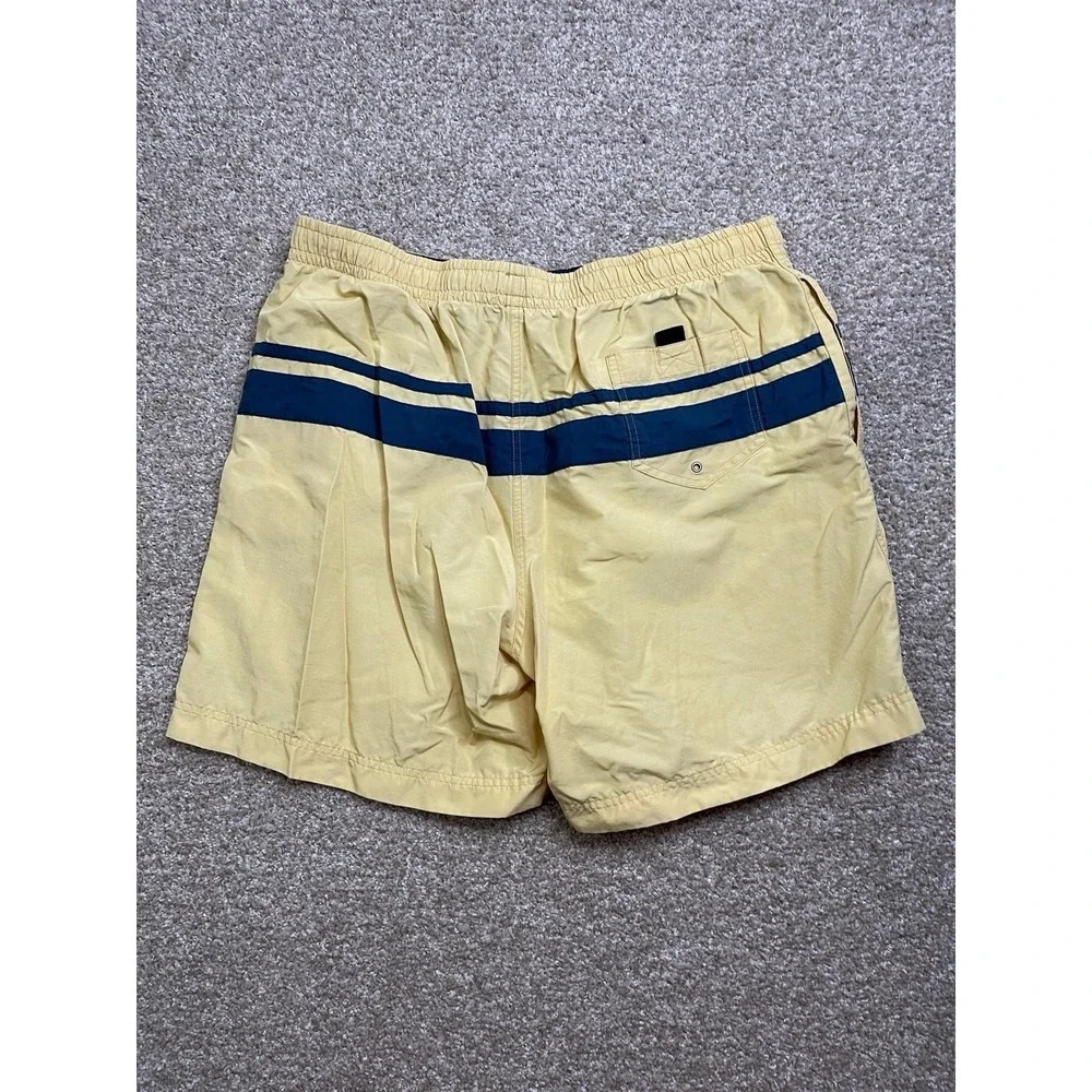 Polo Ralph Lauren Red Lined Blue Pony Swim Trunks Shorts Mens XL